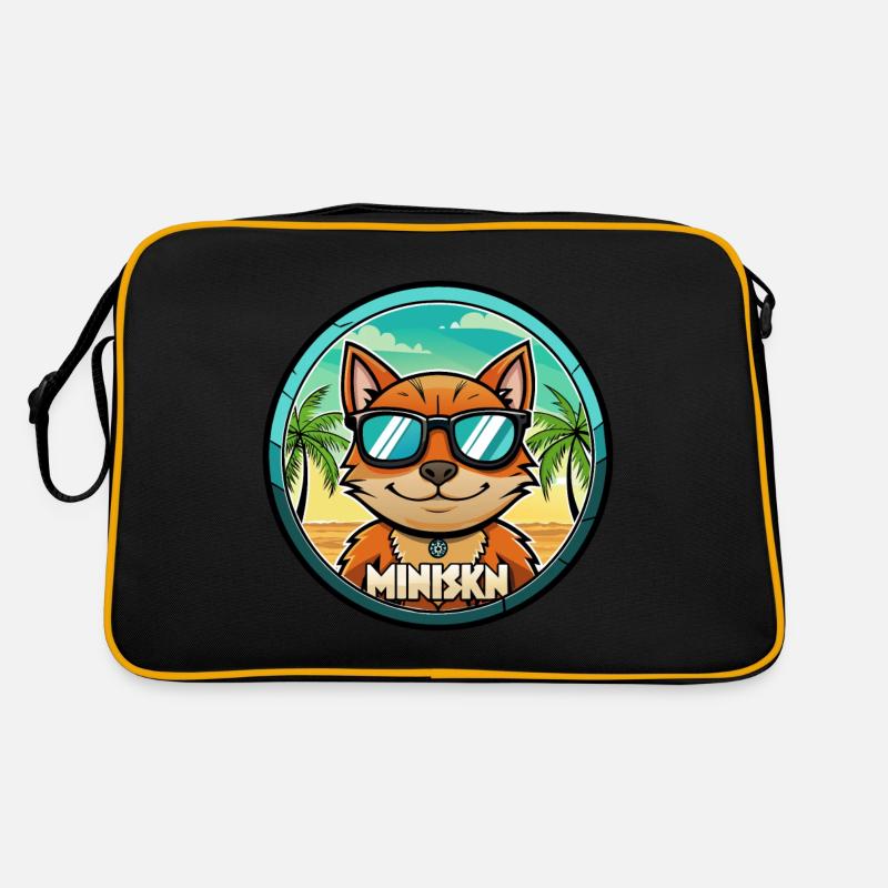 Minskin Cat Breed Cartoon Sunglasses Beach Retro Bag