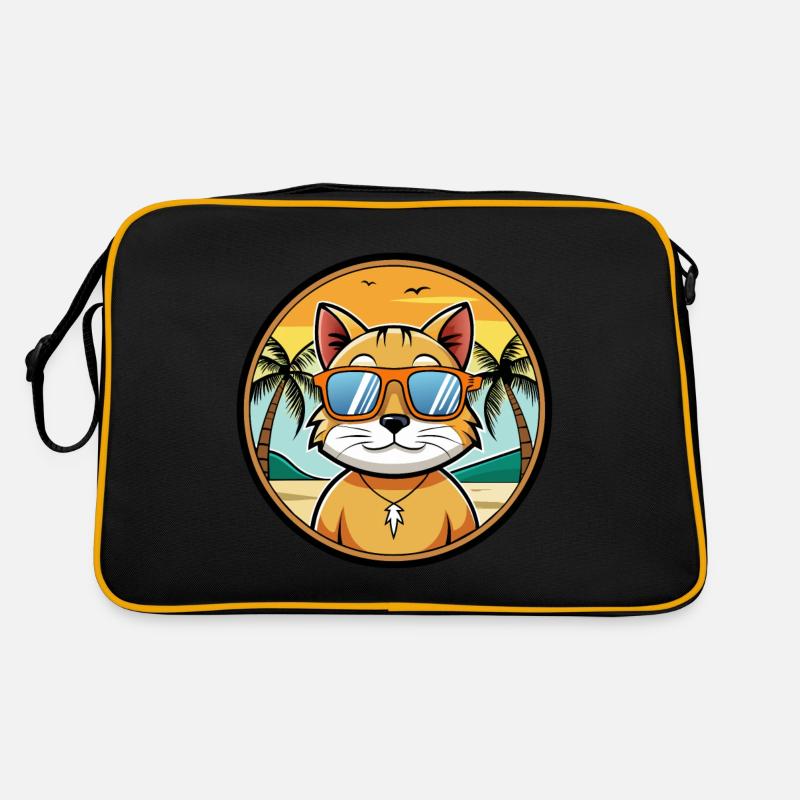 Minskin Cat Breed Cartoon Sunglasses Beach Retro Bag