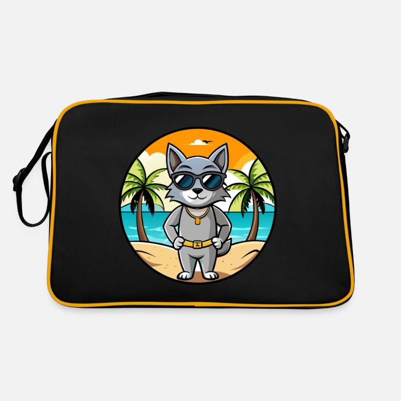 Korat Cat Breed Cartoon Sunglasses Beach Retro Bag