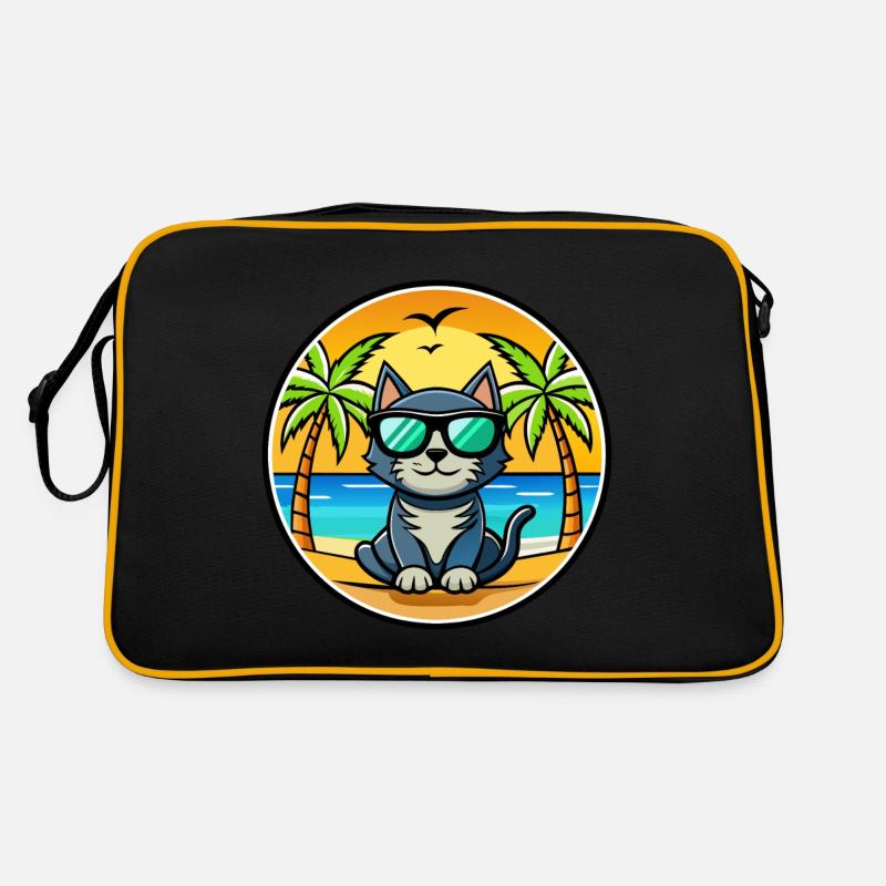 Bombay Cat Breed Cartoon Sunglasses Beach Retro Bag