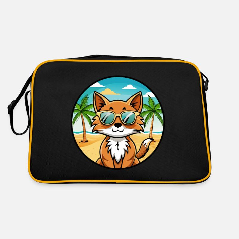 Lunettes de soleil Kawaii de race de chat somalienne de dessin animé plage Sac Retro