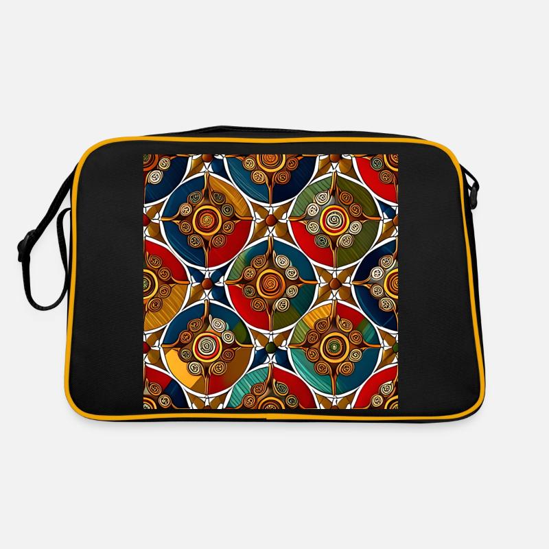 Modernes Ajrakh-Muster Retro Tasche