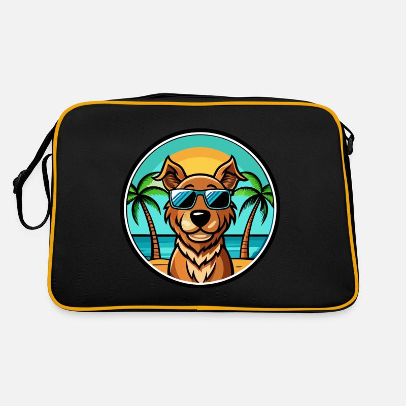 Pudelpointer Dog Breed Cartoon Sunglasses Beach Retro Bag