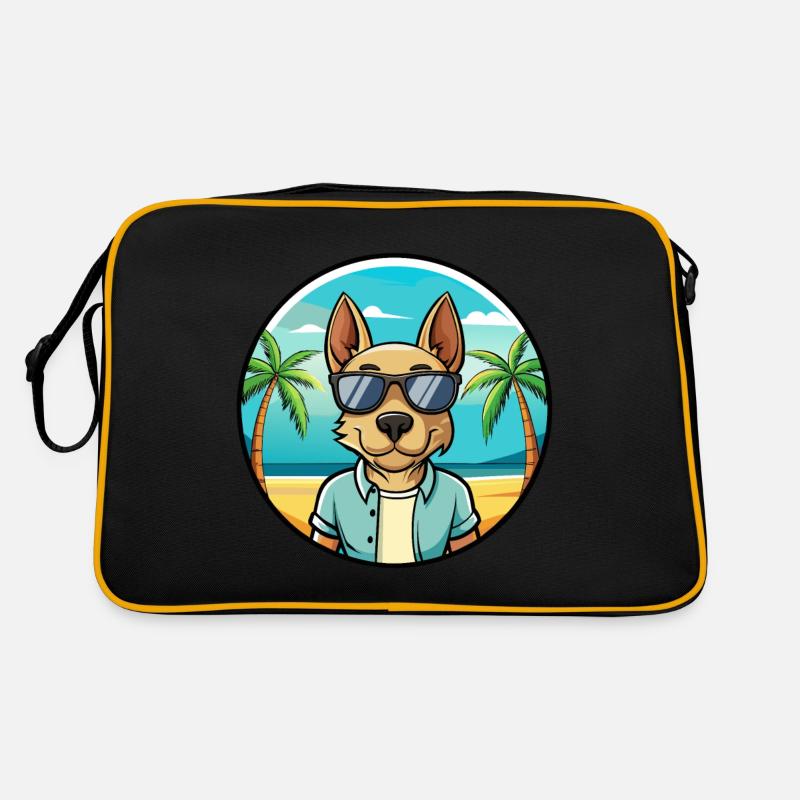 Thai Ridgeback Hund Rasse Cartoon Sonnenbrille Strand Retro Tasche