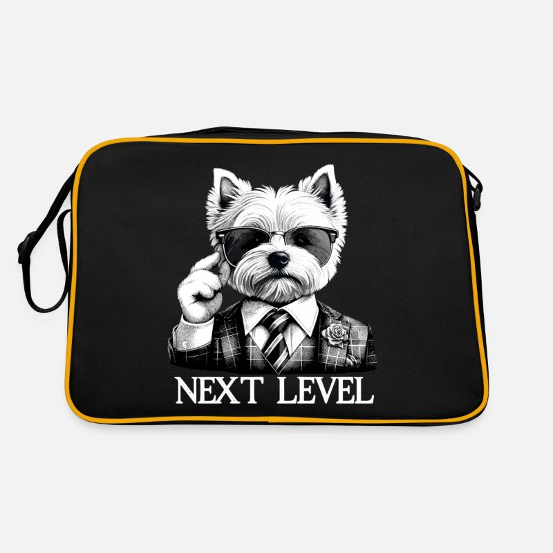 West Highland White Terrier Next Level Suit - Retro Bag - black/gold