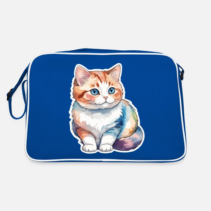 Munchkin Teckel Chat Aquarelle Sac Retro