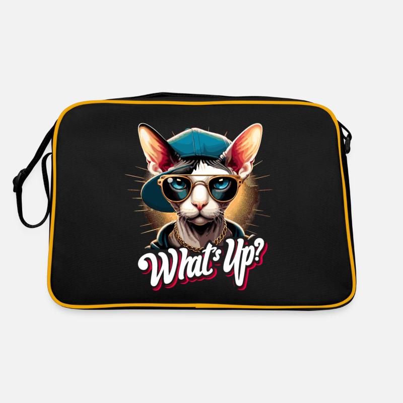 Cornish Rex What’s Up Cat Gift Sac Retro