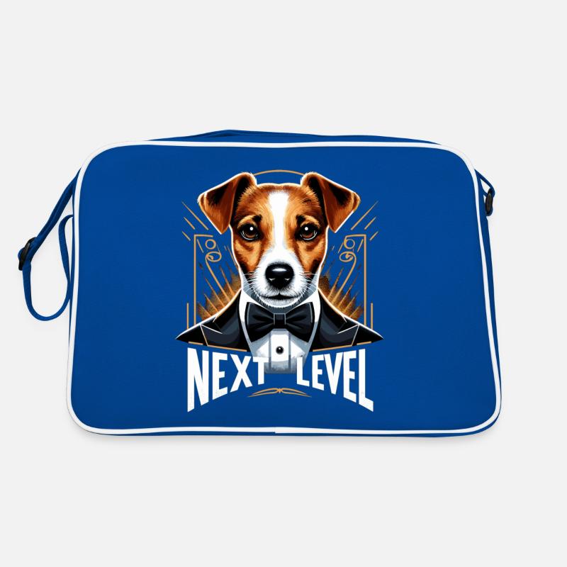 Jack Russell Terrier Smoking Next Level Geschenk Retro Tasche