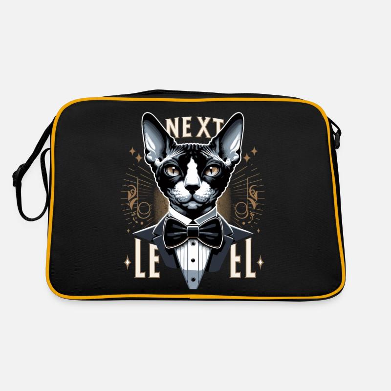 Cornish Rex Anzug Next Level Katze Geschenk Retro Tasche