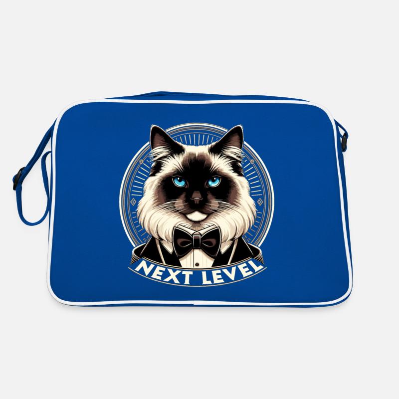 Heilige Birma Katze Birmakatze Smoking Geschenk Retro Tasche