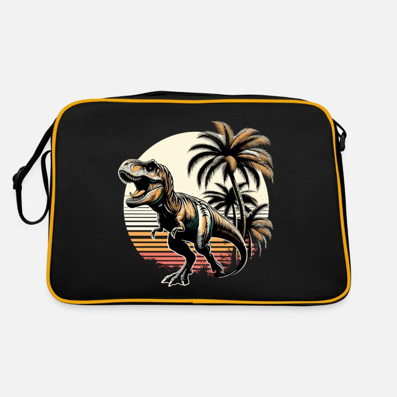 Cadeau de dinosaure T-Rex rugissant Sac Retro