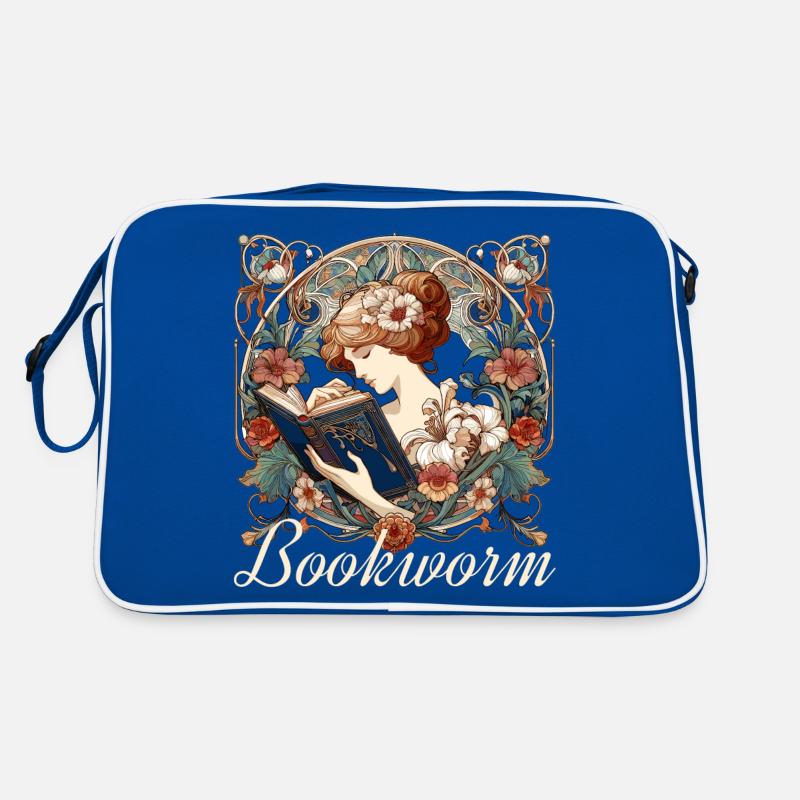 Bookworm Woman Reading Browsing Gift Retro Bag