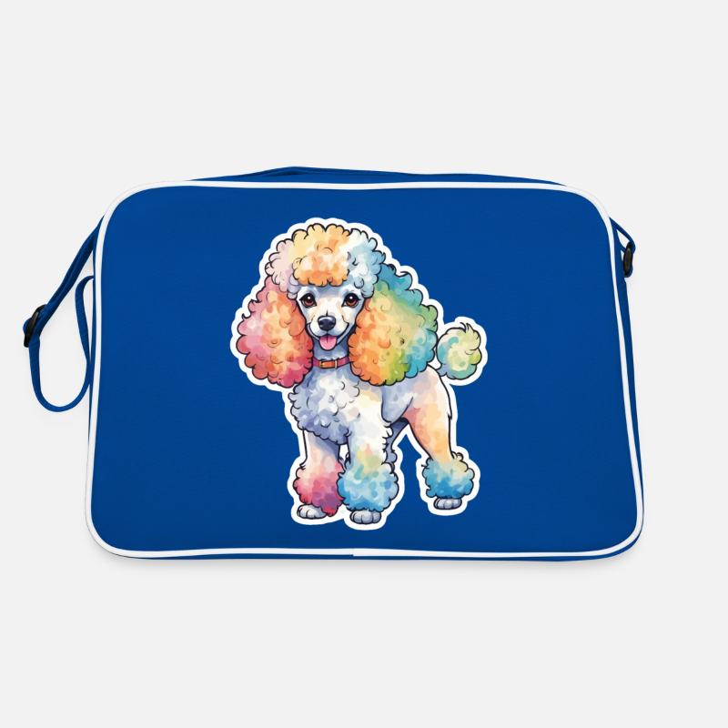 Poodle Watercolors Retro Bag