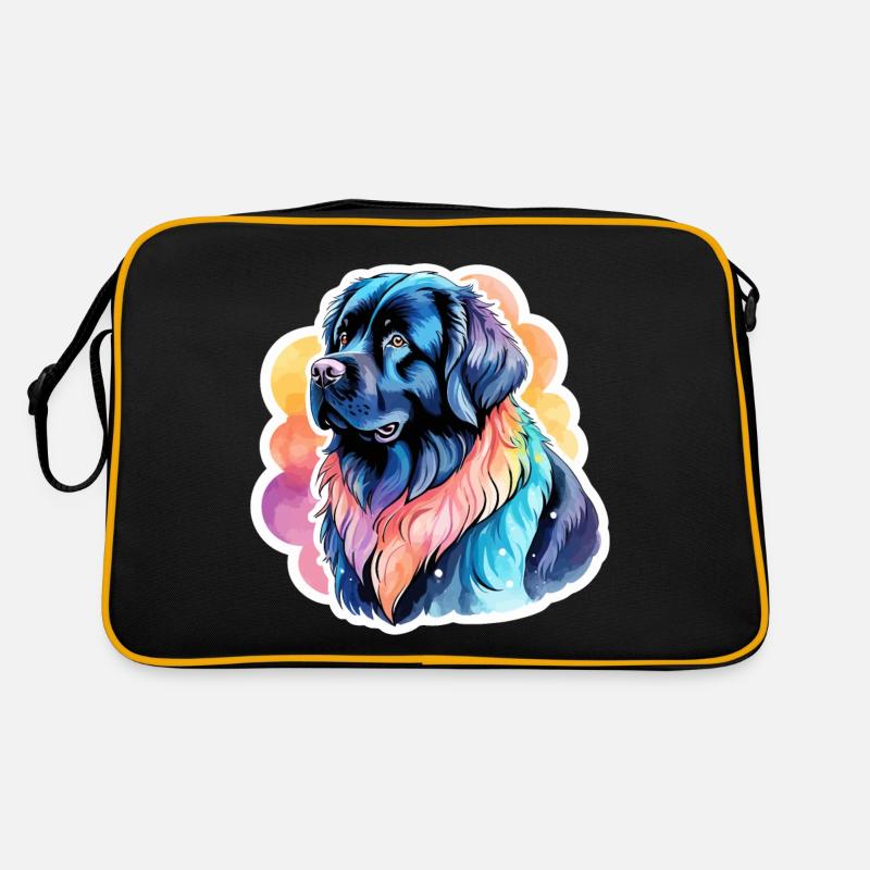 Aquarelles de Terre-Neuve Sac Retro