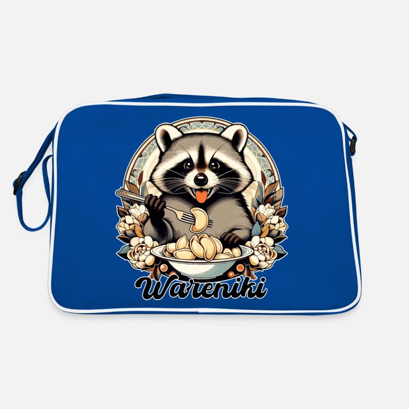 Wareniki Waschbär süß Geschenk Retro Tasche