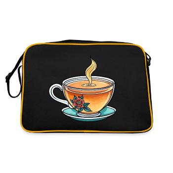 Teacup Neo Traditional - Retro Bag - black/gold - Back