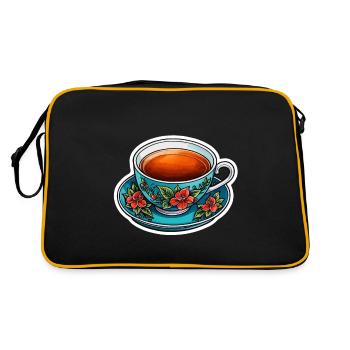 Teacup Neo Traditional - Retro Bag - black/gold - Back