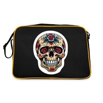 Skull Neo Traditional - Retro Bag - black/gold - Back