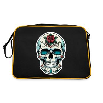 Skull Neo Traditional - Retro Bag - black/gold - Back