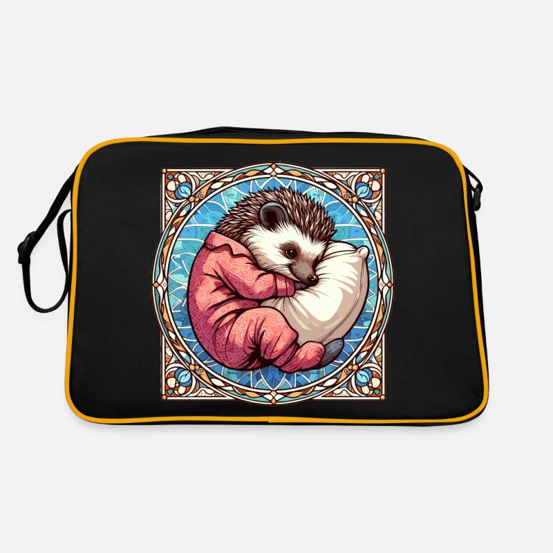 Hérisson Sleeping Passion Cadeau Sac Retro