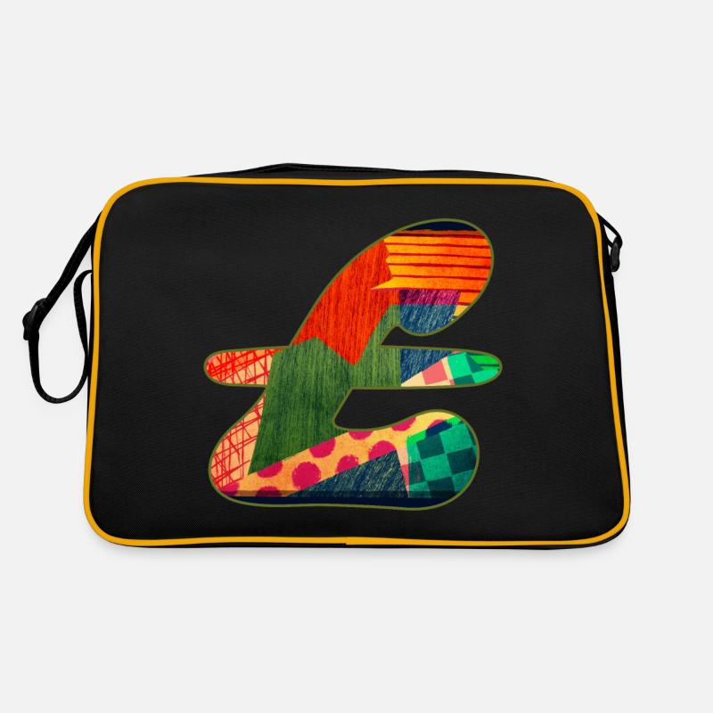 Abstract Pattern in Vibrant Colors Retro Bag