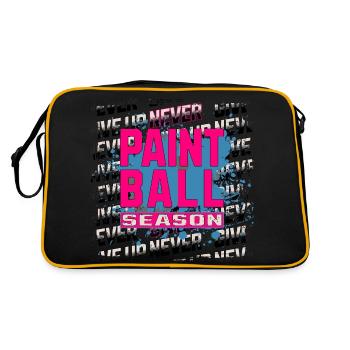 Gib niemals auf, Paintball-Saison, rote Karpe-Ausgabe - Retro Tasche - Schwarz/Gold - Hinten