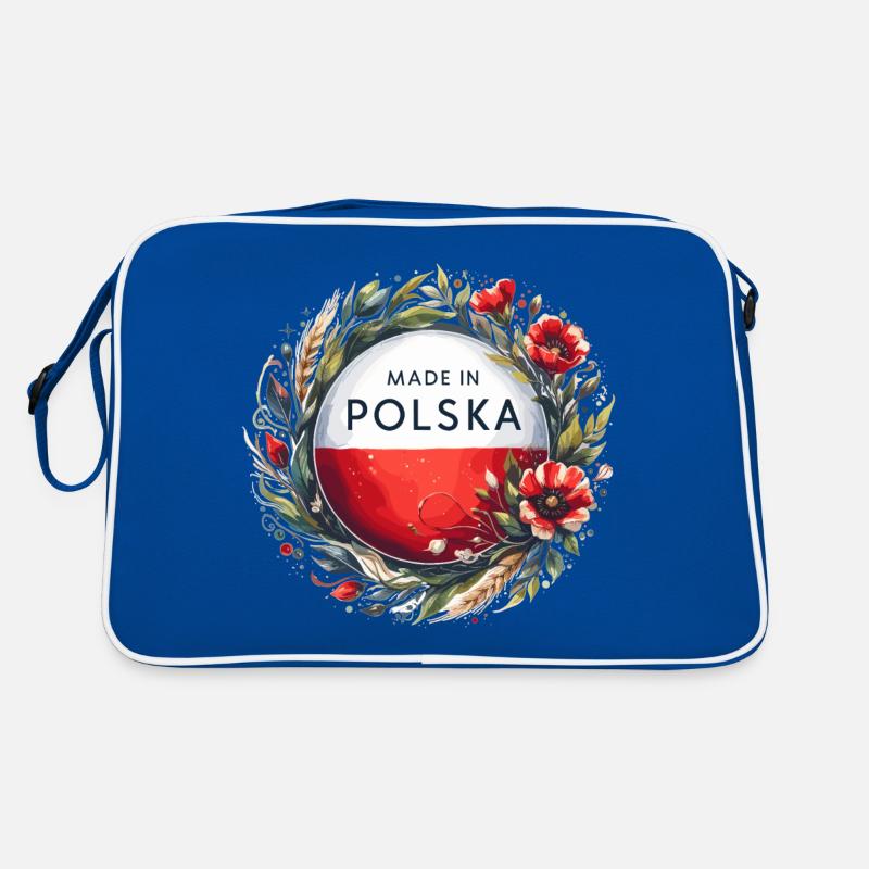 Made in Polska Polen polnisch rot weiß Geschenk Retro Tasche