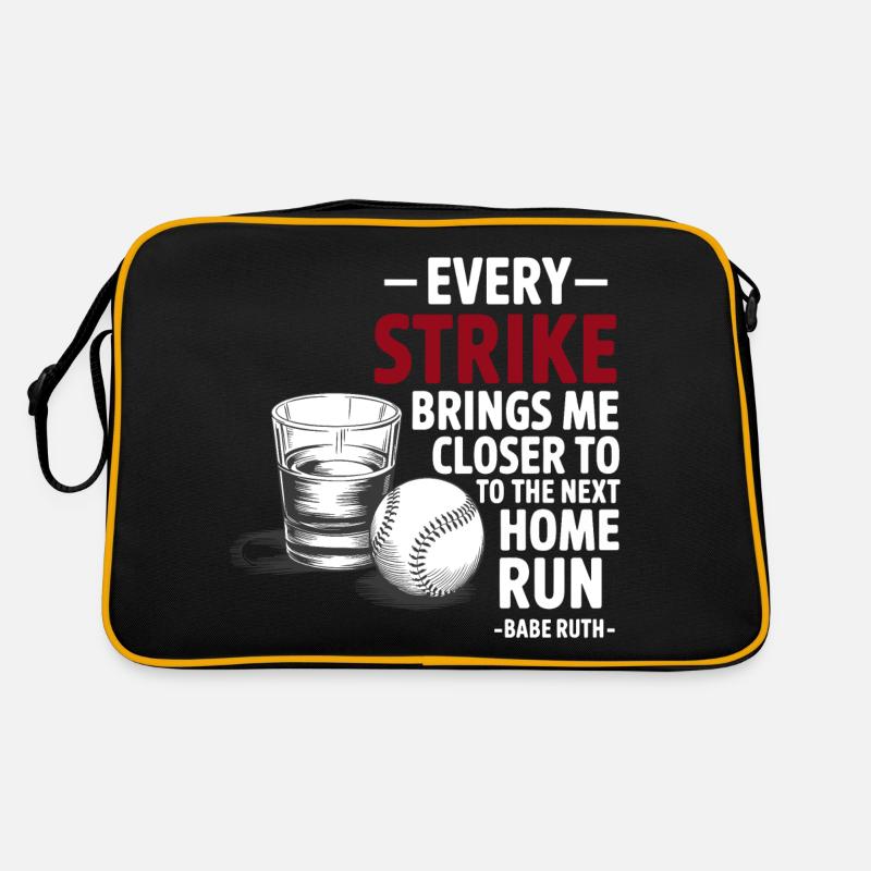 Baseball Babe Ruth Spruch Sport Zitat Retro Tasche