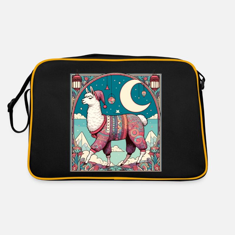 Cadeau de pyjama lama Sac Retro