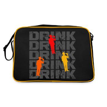 Drink Party Fête des pères Fêtes - Sac Retro - noir/or - Dos