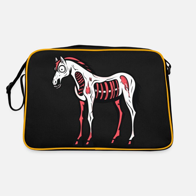 Horse Halloween Comic Funny Retro Bag