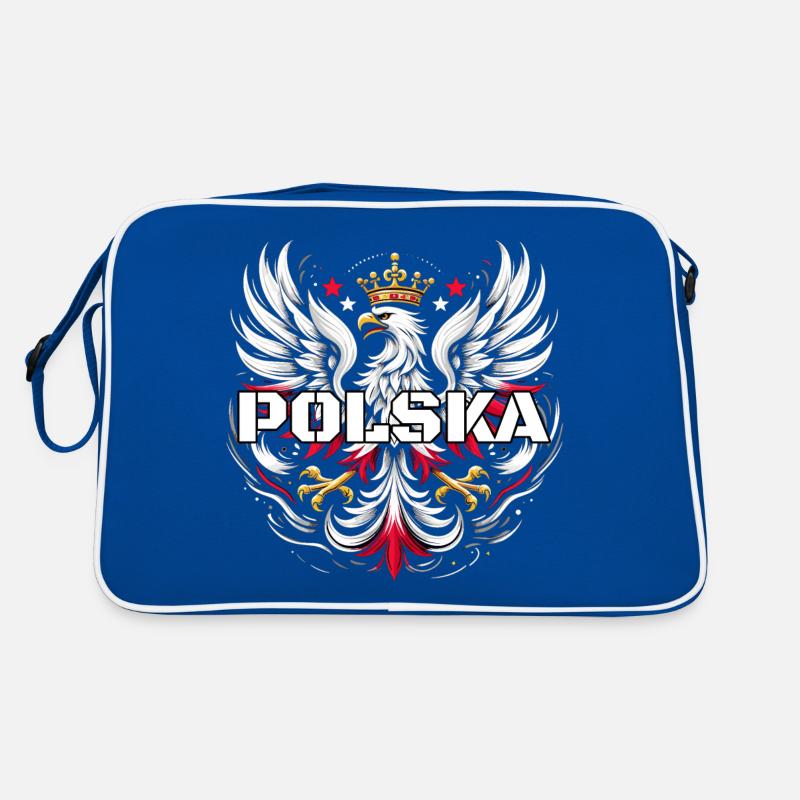 Poland Polska Polish Red White Eagle Crown Retro Bag