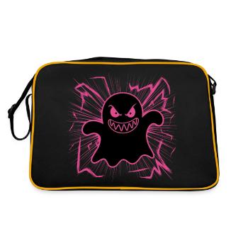 fantôme Halloween fantômes motif effrayant - Sac Retro - noir/or - Dos