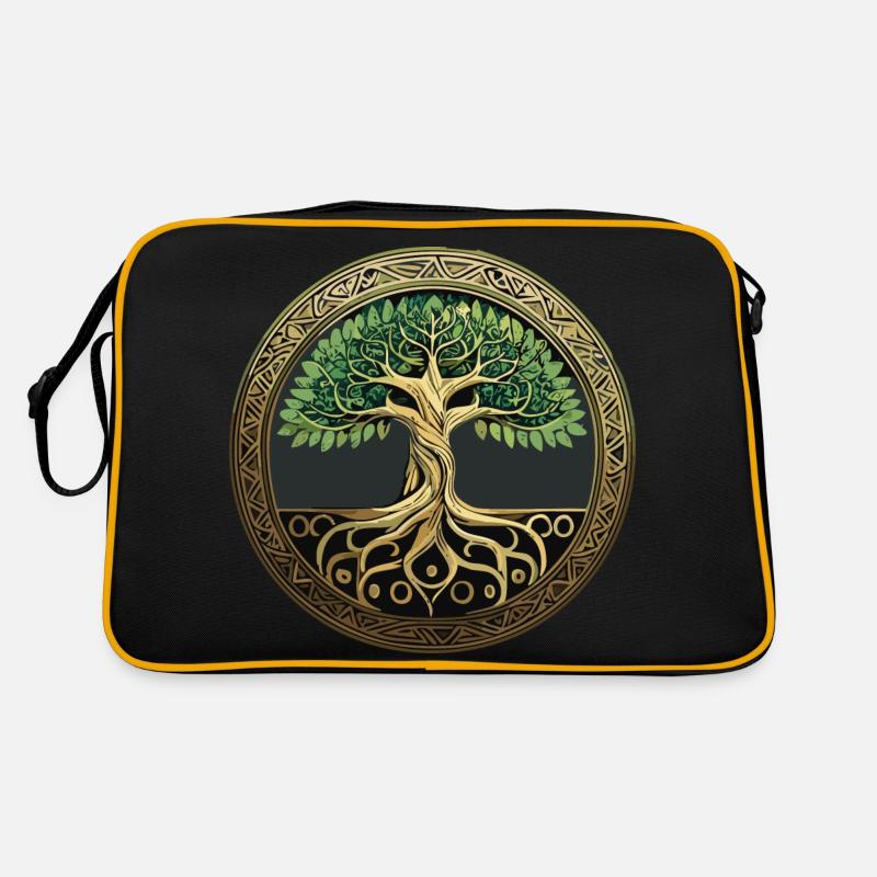 Baum des Lebens Wikinger Midgard Thor Walhalla Retro Tasche