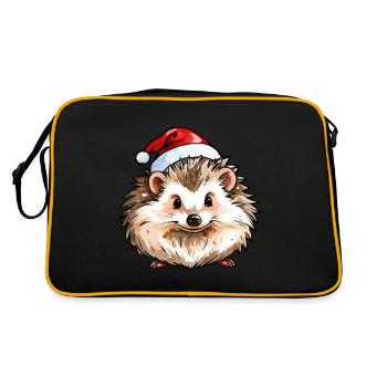 Dessin de Noël hérisson - Sac Retro - noir/or - Dos