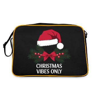 Ambiance de Noël Seulement Père Noël - Sac Retro - noir/or - Dos
