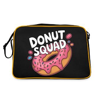 Donut Squad Donuts Doughnut - Retro Tasche - Schwarz/Gold - Hinten