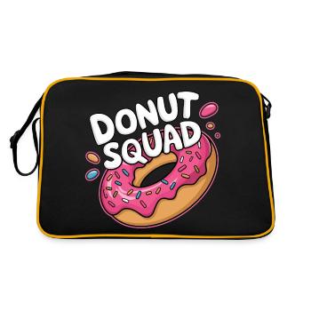 Donut Squad Donuts Doughnut - Retro Tasche - Schwarz/Gold - Hinten