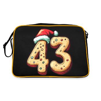 43 Number Christmas Cookie - Retro Bag - black/gold - Back
