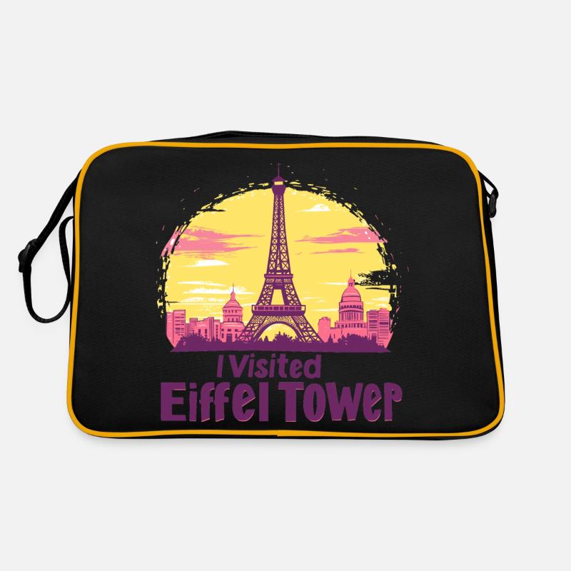Eiffelturm in Paris Retro Tasche