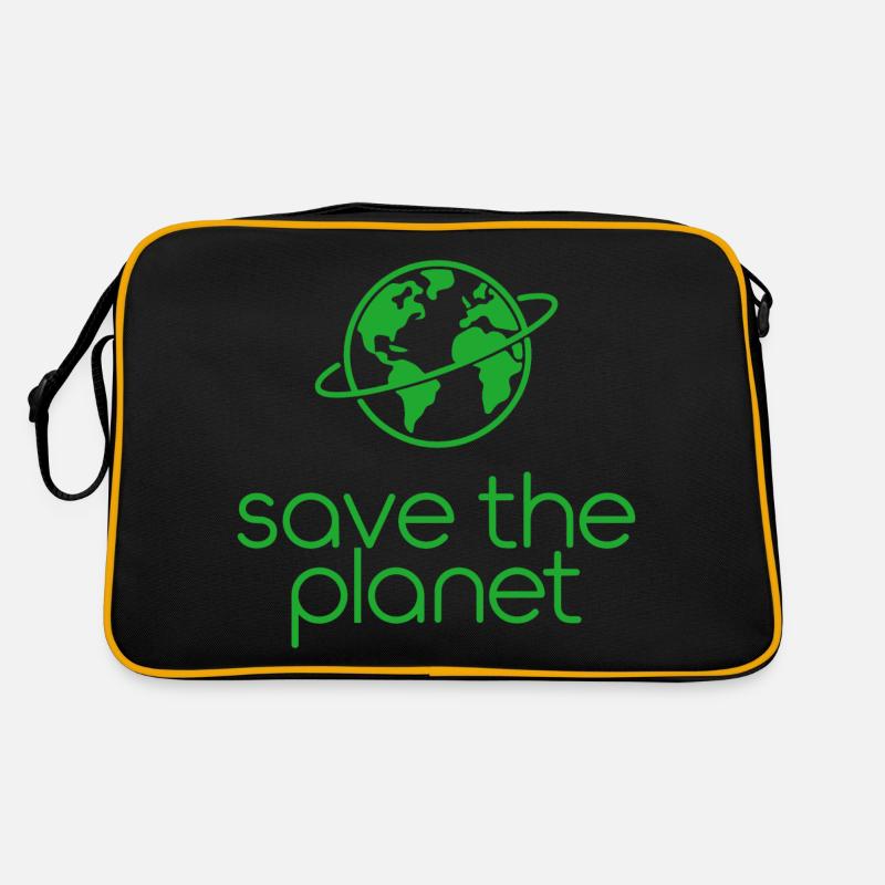 Save the Planet Earth Environmental Activists Retro Bag