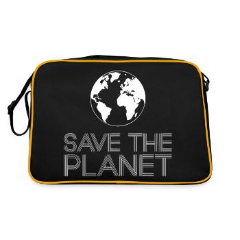 Save the Planet Earth Environmental Activists - Retro Bag - black/gold - Back