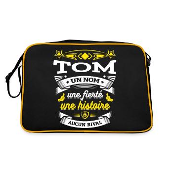 TOM UN NOM UNE FIERTÉ AUCUN RIVAL - Sac Retro - noir/or - Dos