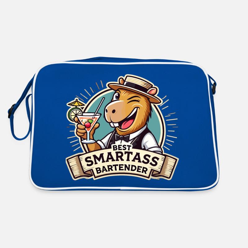 Barkeeper Barmann Capybara Capy Geschenk Retro Tasche