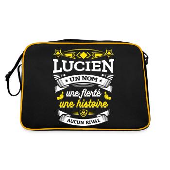 LUCIEN UN NOM UNE FIERTÉ AUCUN RIVAL - Sac Retro - noir/or - Dos