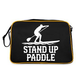 Stand Up Paddle SUP - Sac Retro - noir/or - Dos