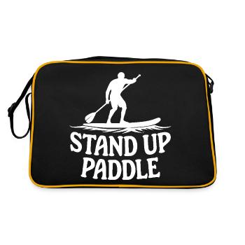 Stand Up Paddle SUP - Sac Retro - noir/or - Dos