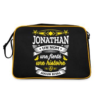 JONATHAN UN NOM UNE FIERTÉ AUCUN RIVAL - Sac Retro - noir/or - Dos