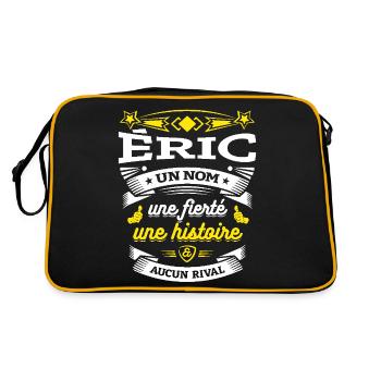 ÉRIC UN NOM UNE FIERTÉ AUCUN RIVAL - Sac Retro - noir/or - Dos