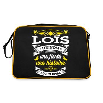 LOÏS PARFAIT - PRENOM LOÏS - Sac Retro - noir/or - Dos